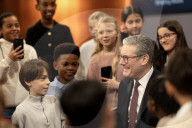 Prime Minister Keir Starmer hosts children's press conference