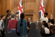 Prime Minister Keir Starmer hosts children's press conference