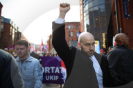 Protesters clash at UKIP protest
