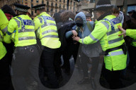 Protesters clash at UKIP protest