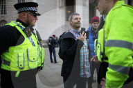 Protesters clash at UKIP protest