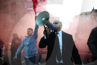 Protesters clash at UKIP protest