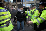 Protesters clash at UKIP protest