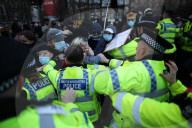 Protesters clash at UKIP protest