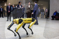 Princess Anne visits robot lab