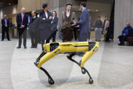 Princess Anne visits robot lab