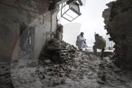 Pro-government forces fight in Ukraine 