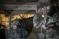 Pro-government forces fight in Ukraine 