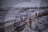 Pro-government forces fight in Ukraine 