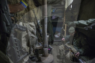 Pro-government forces fight in Ukraine 