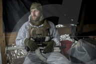 Pro-government forces fight in Ukraine 
