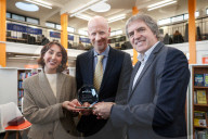 GoFundMe CEO Tim Cadogan visits Spellow Library Liverpool, UK.