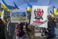 Demonstration in Brussels Marks Third Anniversary of Russia's Invasion of Ukraine