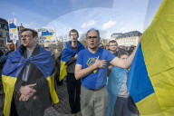 Demonstration in Brussels Marks Third Anniversary of Russia's Invasion of Ukraine