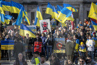 Demonstration in Brussels Marks Third Anniversary of Russia's Invasion of Ukraine