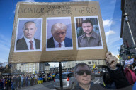 Demonstration in Brussels Marks Third Anniversary of Russia's Invasion of Ukraine