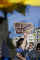 Demonstration in Brussels Marks Third Anniversary of Russia's Invasion of Ukraine