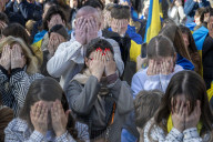 Demonstration in Brussels Marks Third Anniversary of Russia's Invasion of Ukraine