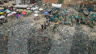 'Dead white person's clothes' mount up as Ghana's Kantamanto market struggles to rebuild after fire.