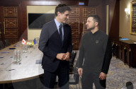 Briefing by Volodymyr Zelenskyy and Justin Trudeau