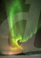 PILLARS OF NORTHERN LIGHTS BY OLIVIER JARRY-LACOMBE
