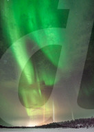 Nordlicht-Säulen