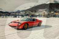 FEATURE - Lamborghinis fahren auf dem Eis in St. Moritz, um das Jubiläum des Lamborghini Polo Storico zu feiern