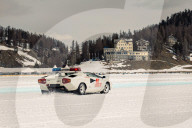 FEATURE - Lamborghinis fahren auf dem Eis in St. Moritz, um das Jubiläum des Lamborghini Polo Storico zu feiern