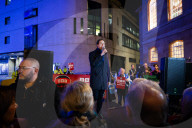 Campaign Against Anti-semitism protests outside the BBC following airing of Hamas propaganda film. London, UK.