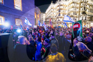 Campaign Against Anti-semitism protests outside the BBC following airing of Hamas propaganda film. London, UK.