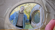3D printed mobile home made from recycled plastic bottles.