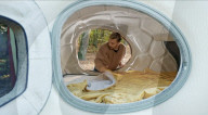 3D printed mobile home made from recycled plastic bottles.
