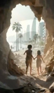 AI film posted by  Trump shows Gaza as riviera resort