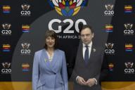 Rachel Reeves UK Chancellor of the Exchequer attends the G20 FMCBGs in South Africa