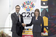 Rachel Reeves UK Chancellor of the Exchequer attends the G20 FMCBGs in South Africa