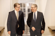 Prime Minister Keir Starmer hosts a business roundtable