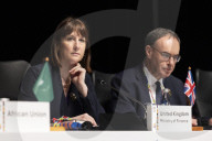Rachel Reeves UK Chancellor of the Exchequer attends the G20 FMCBGs in South Africa