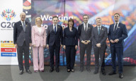 Rachel Reeves UK Chancellor of the Exchequer attends the G20 FMCBGs in South Africa