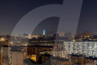 Motherland Monument shines in Ukraine's national colours