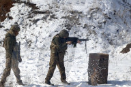 Ukraine Khartiia Brigade infantry live fire exercise