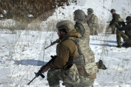 Ukraine Khartiia Brigade infantry live fire exercise