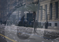 Violent protests in Athens on rail crash anniversary 