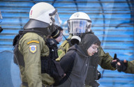 Violent protests in Athens on rail crash anniversary 