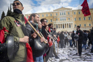 Violent protests in Athens on rail crash anniversary 