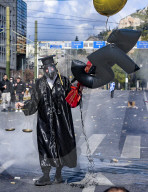 Violent protests in Athens on rail crash anniversary 