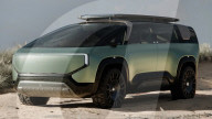 Expandable camper van-like SUV sprouts solar panels