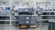 Humanoid robots show off teamwork in car plant takeover