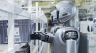 Humanoid robots show off teamwork in car plant takeover