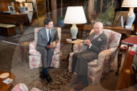 King Charles with Justin Trudeau  at Sandringham