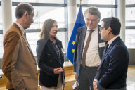 Strategic Dialogue on Steel at the European Commission at the European Commission headquarters in Brussels, Belgium.
